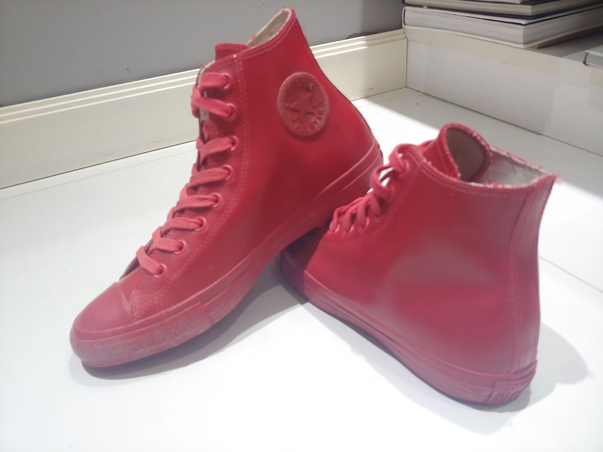all star converse cano alto vermelho