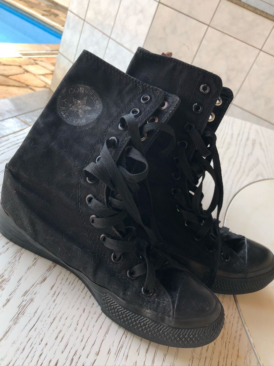 all star cano alto todo preto