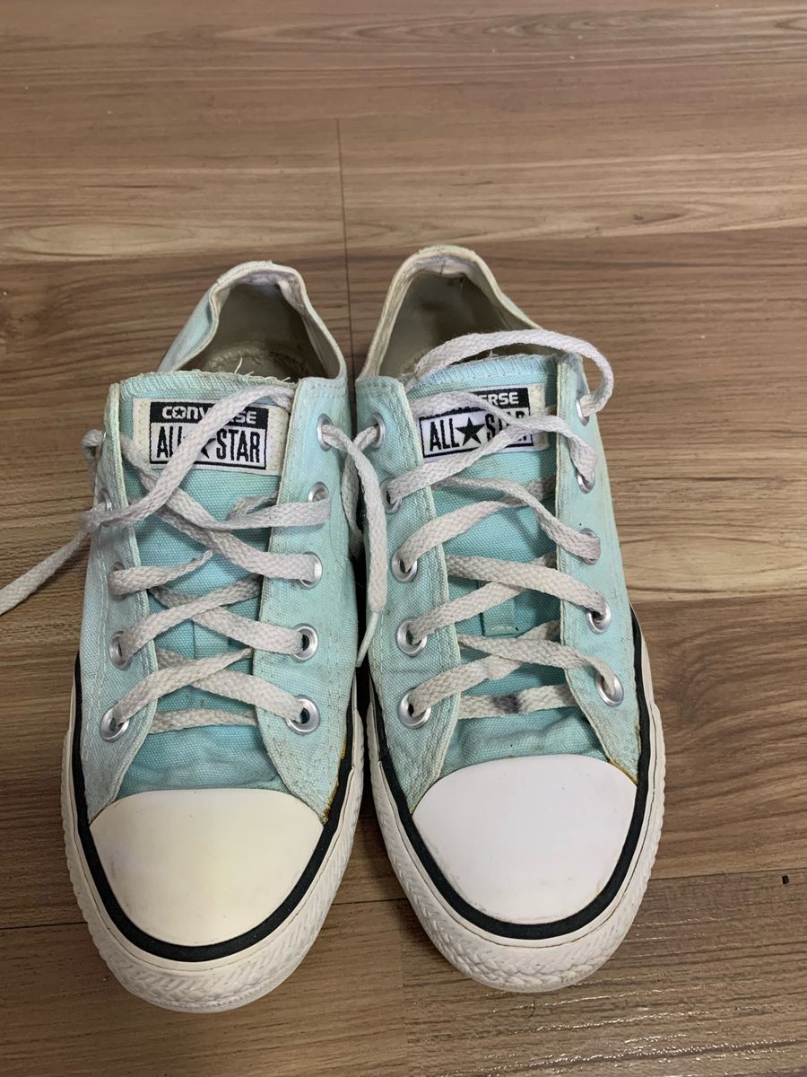 Converse All Star Original Num34 35 Azul Verde T nis Feminino