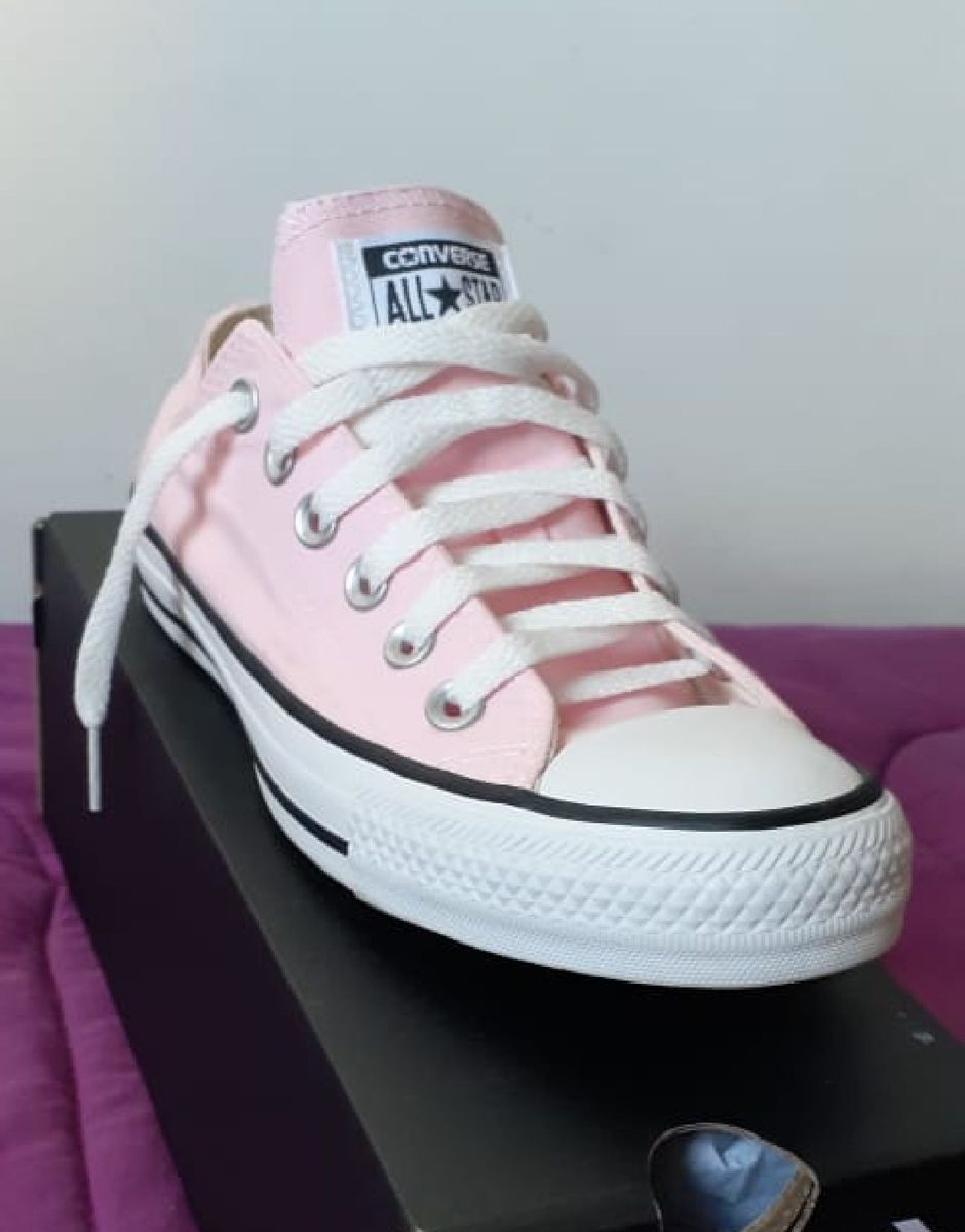 tenis converse rosa claro