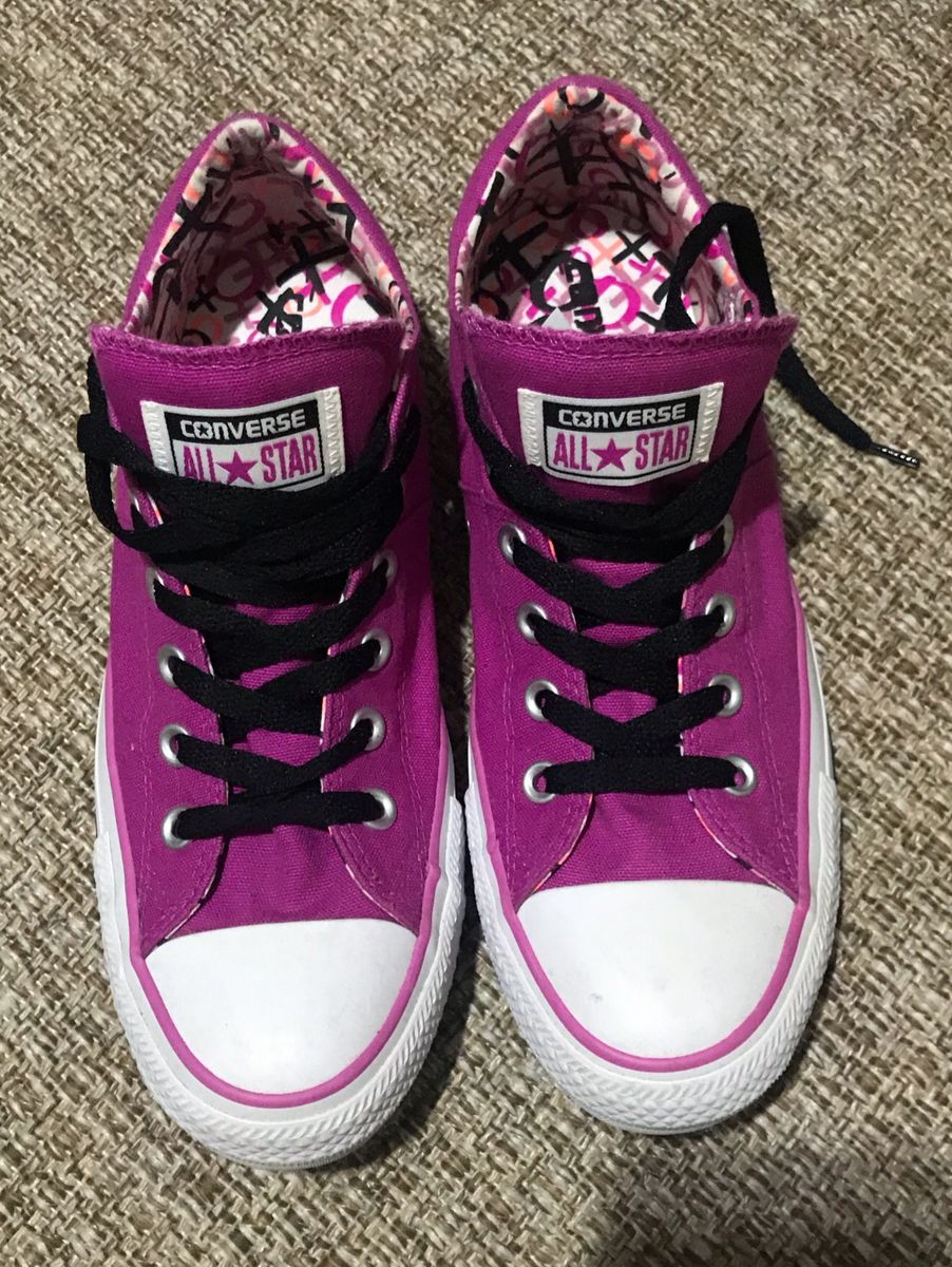 all star preto e rosa