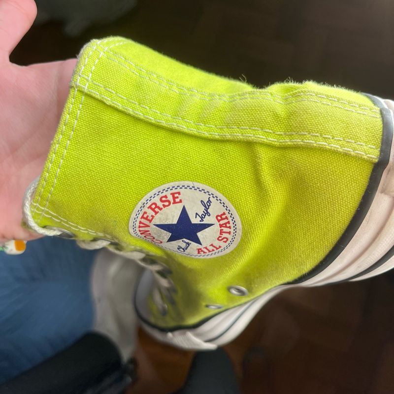 Converse All Star Verde Limão Converse Usado 101273466 enjoei