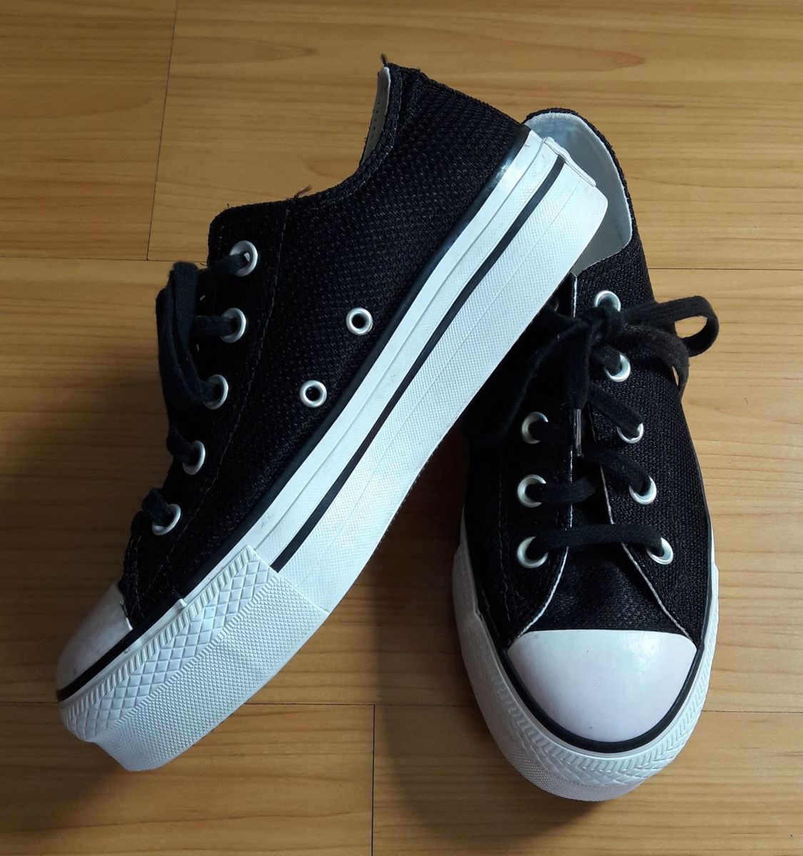 tenis converse plataforma preto