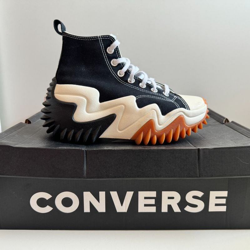 【美品】converse RUN STAR MOTION HI CONVERSE RUN STAR MOTION HI 高筒休閒鞋厚底鞋男鞋女鞋白黃