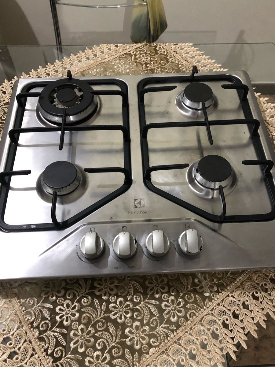 Cooktop 4 Bocas Cor Inox a Gás Electrolux (gt60x Eletrodoméstico
