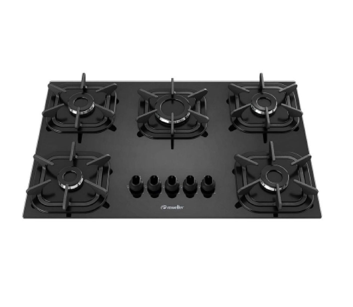 Cooktop 5 Bocas a Gás Mueller Ultra Chama Móvel de Cozinha Fogão