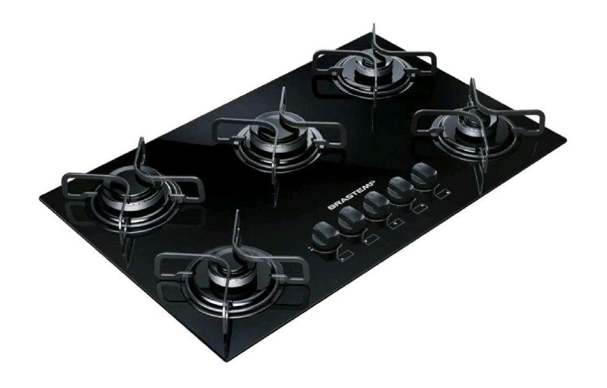 Cooktop 5 Bocas Brastemp Ative À Gás Móvel de Cozinha Brastemp Ative