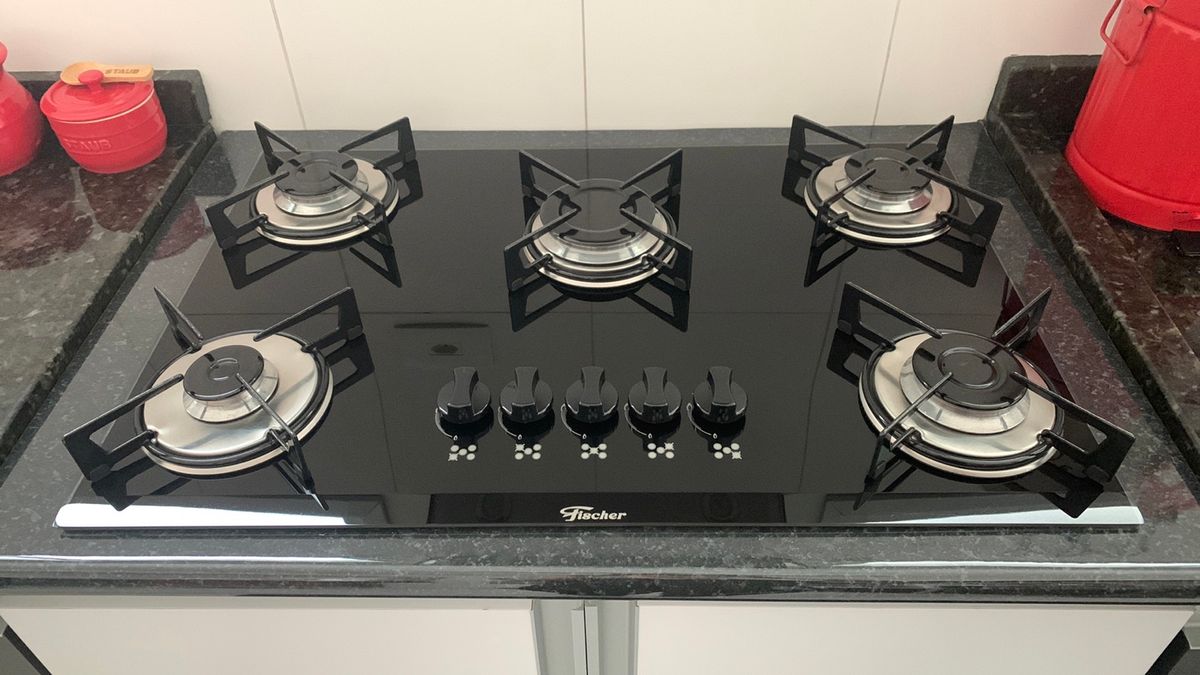 Cooktop Bivolt À Gás Tampo de Vidro Eletrodoméstico Fischer Usado