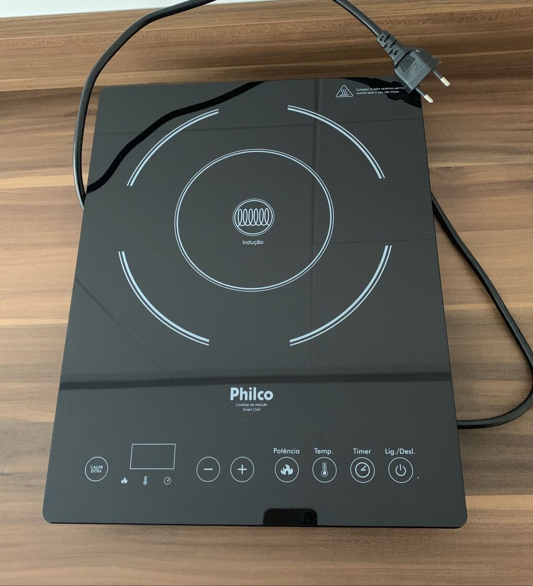 Cooktop de Indução 1 Boca Preto Smart Chef Philco 220 V