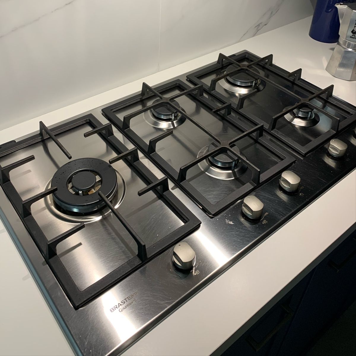 Cooktop Novo Brastemp Gourmand 5 Bocas em Inox Na Caixa Eletrodoméstico Brastemp Nunca Usado