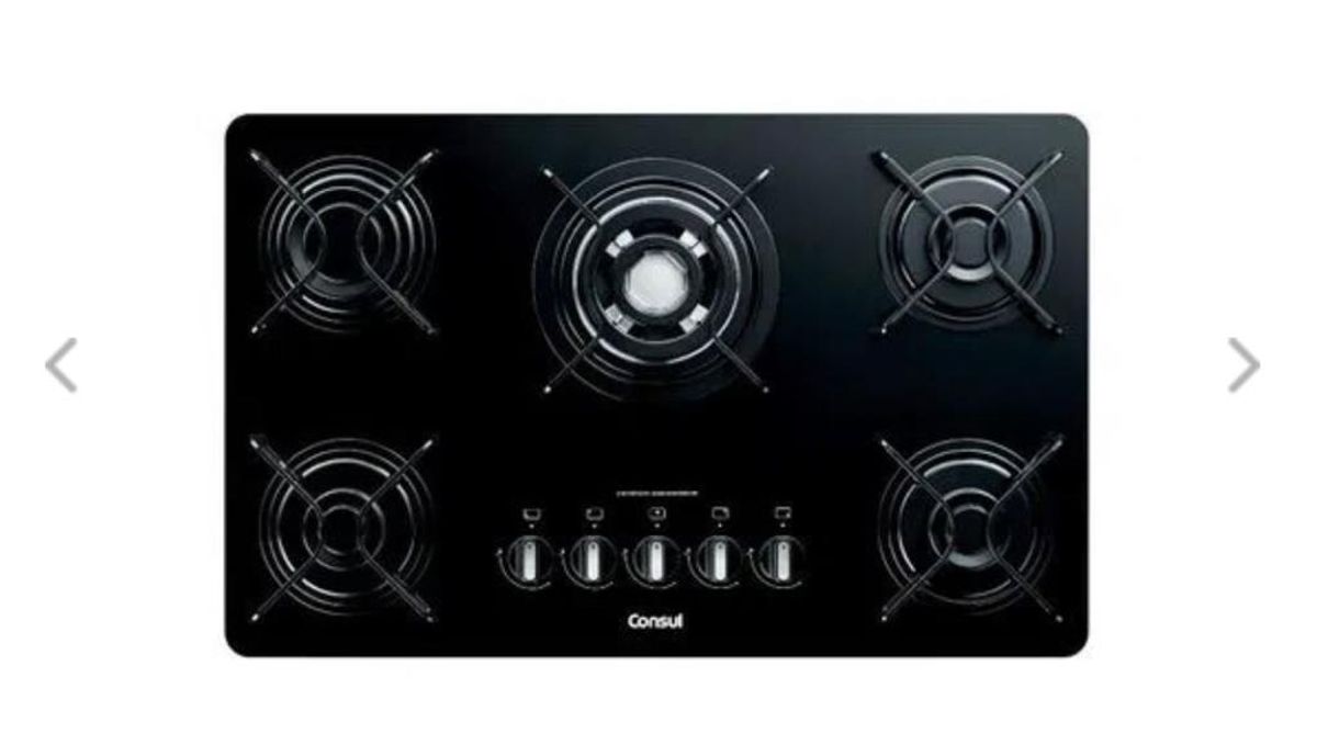 Cooktop Quadrichamas 5 Bocas, Na Caixa Nunca Usado Eletrodoméstico