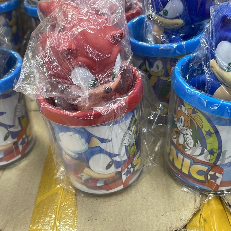 Copo Caneca Sonic com Personagem Sonic Vermelho de Plástico, Canequinha  Sonic Nunca Usado 84392849