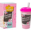 Copo com Canudo e com tampa em Acrílico 960ML vários modelos e estampas - cozinha 
