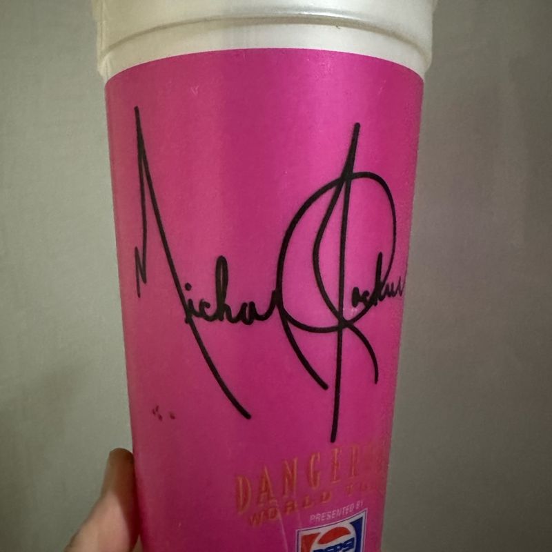 Copo Raro Colecionável Pepsi Michael Jackson Dangerous World Tour