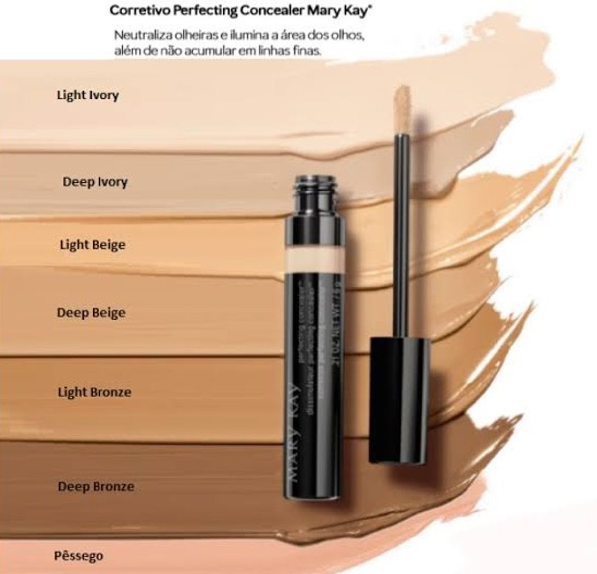 Corretivo Perfecting Concealer Mary Kay Cor Deep Bronze Maquiagem Feminina Mary Kay Nunca