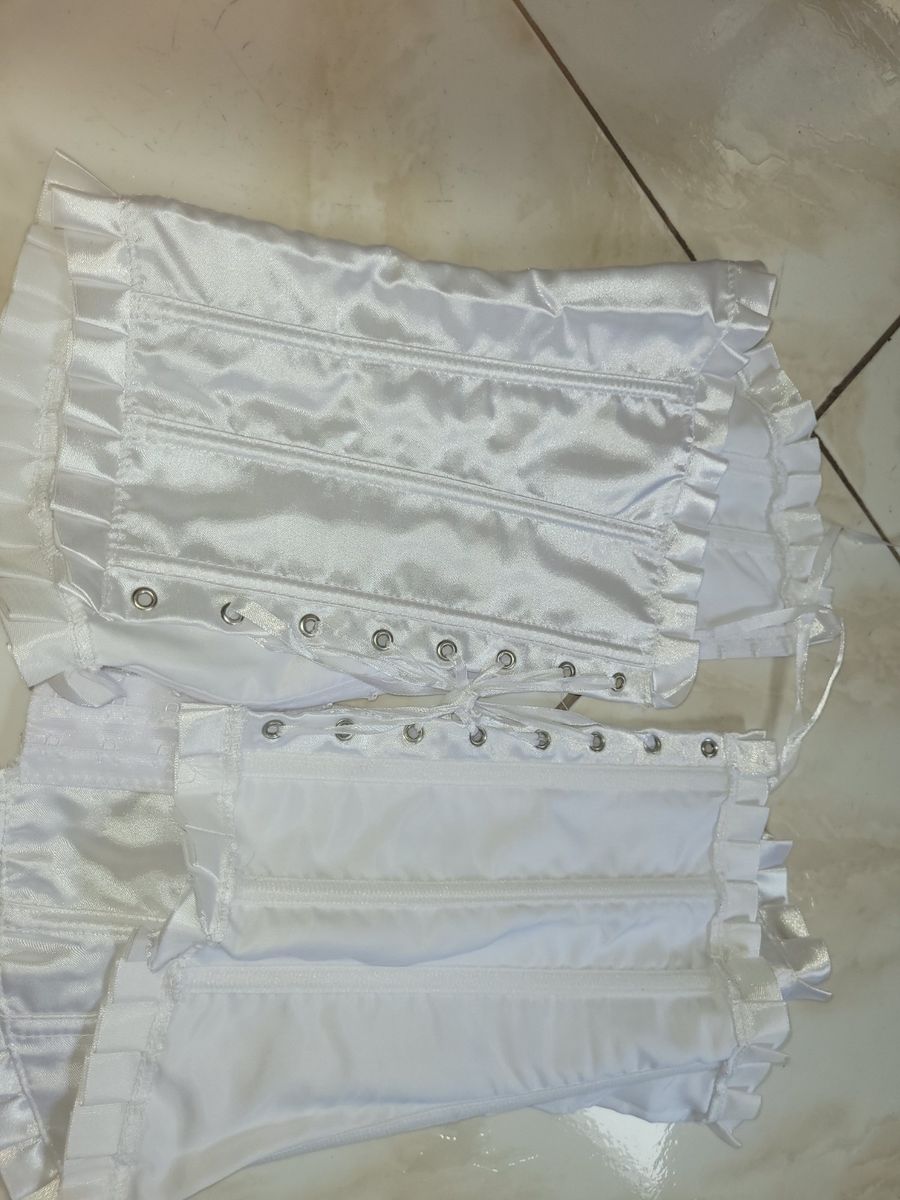 Corset Branco Lingerie Feminina Usado Enjoei