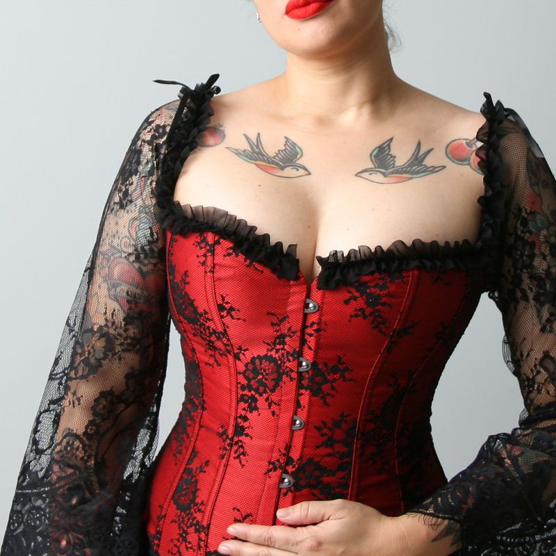 Corselet Vermelho  Ideias fashion, Espartilho gótico, Tops de espartilho