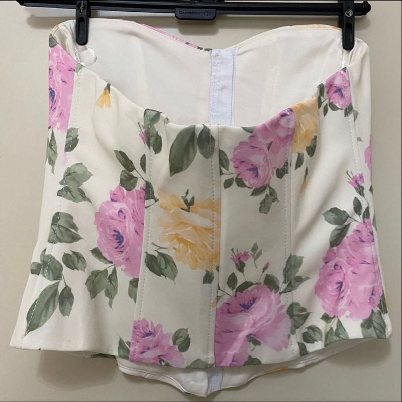 Corset Floral Zara - M, Blusa Feminina Zara Nunca Usado 83673772