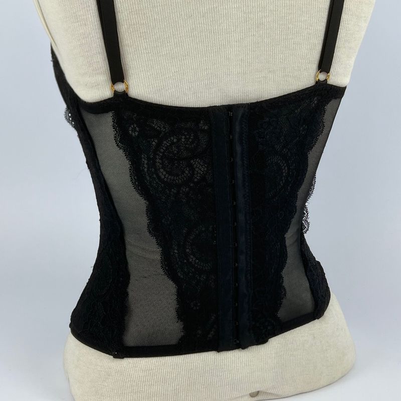 Corset renda preto