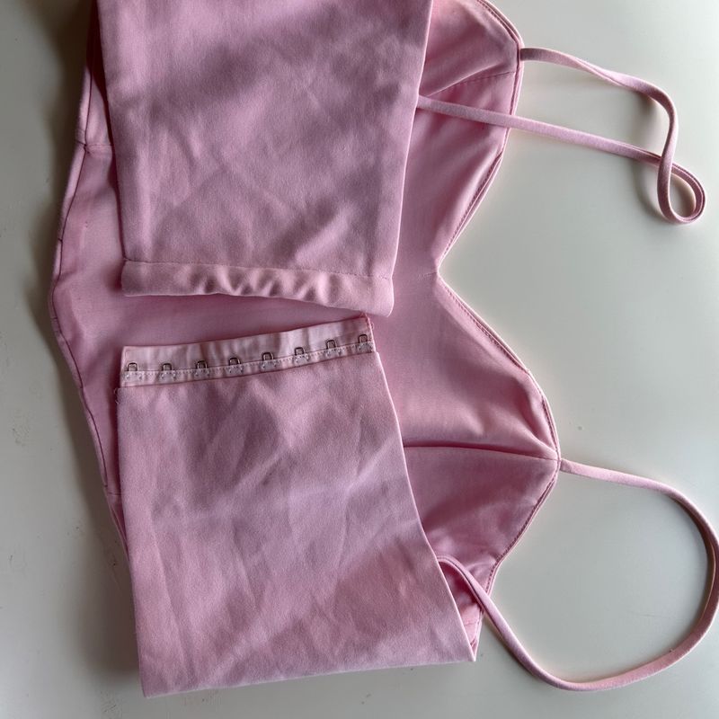 Top Corset Rosa Pink, Blusa Feminina Zara Usado 95550675