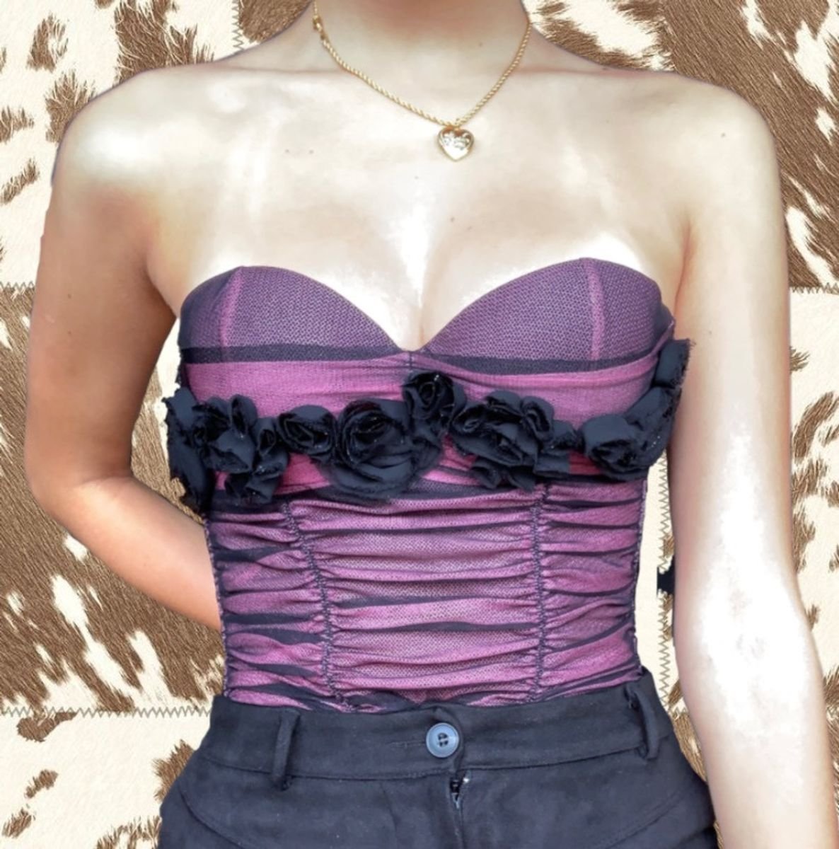 Corset de Tule Rosa