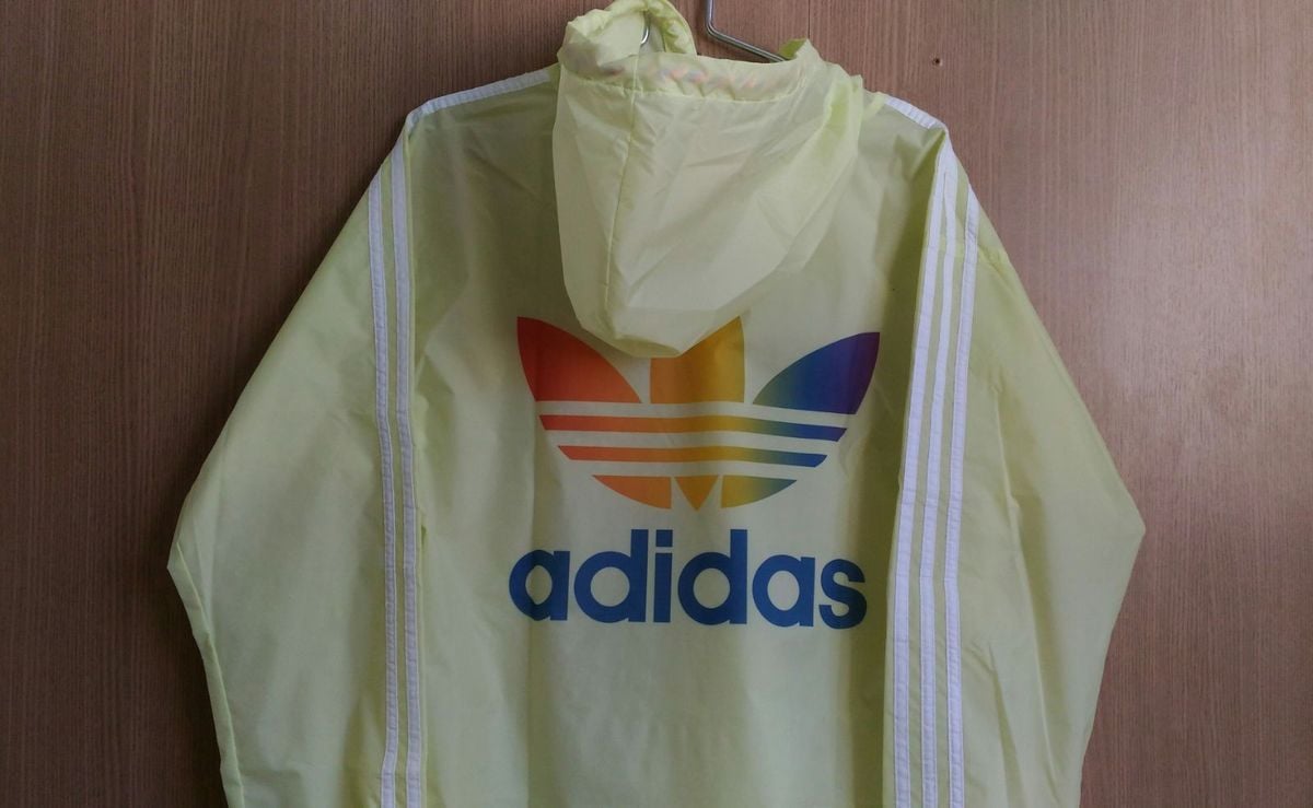 corta vento transparente adidas