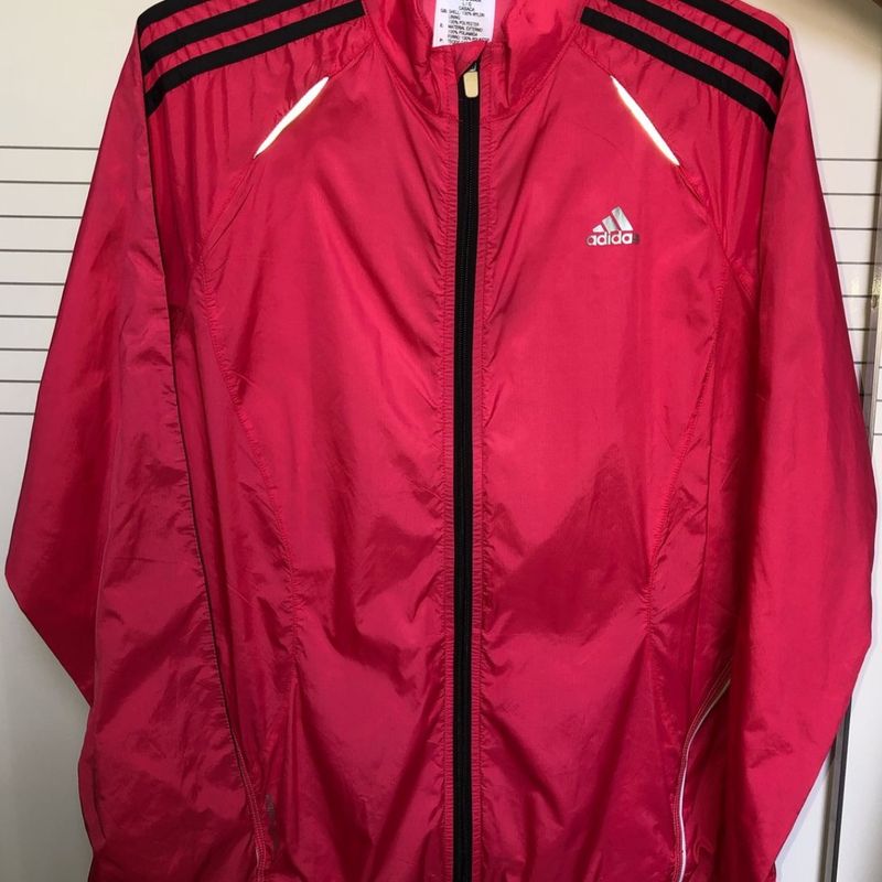 Corta vento hot sale rosa adidas