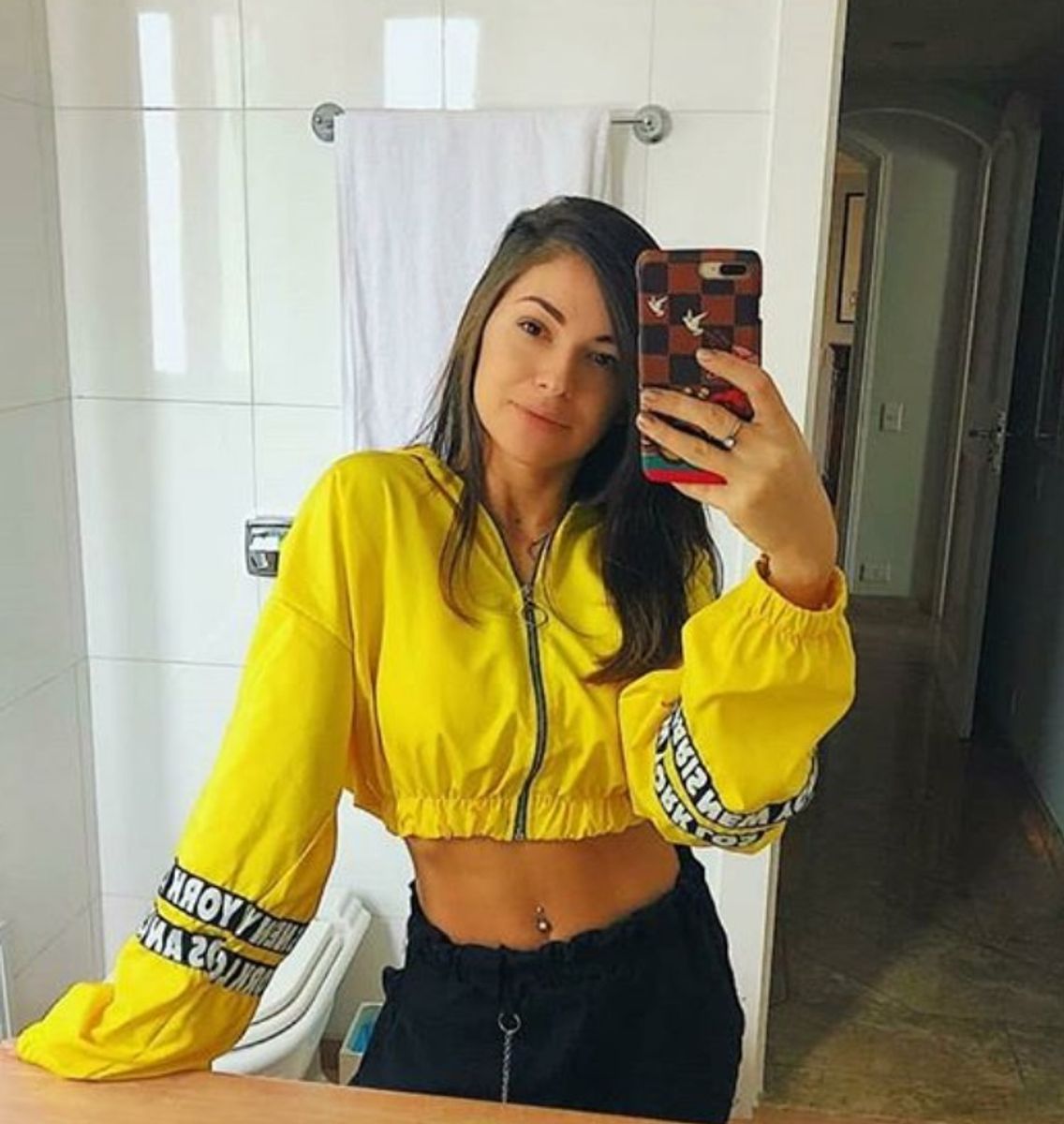 corta vento nike cropped