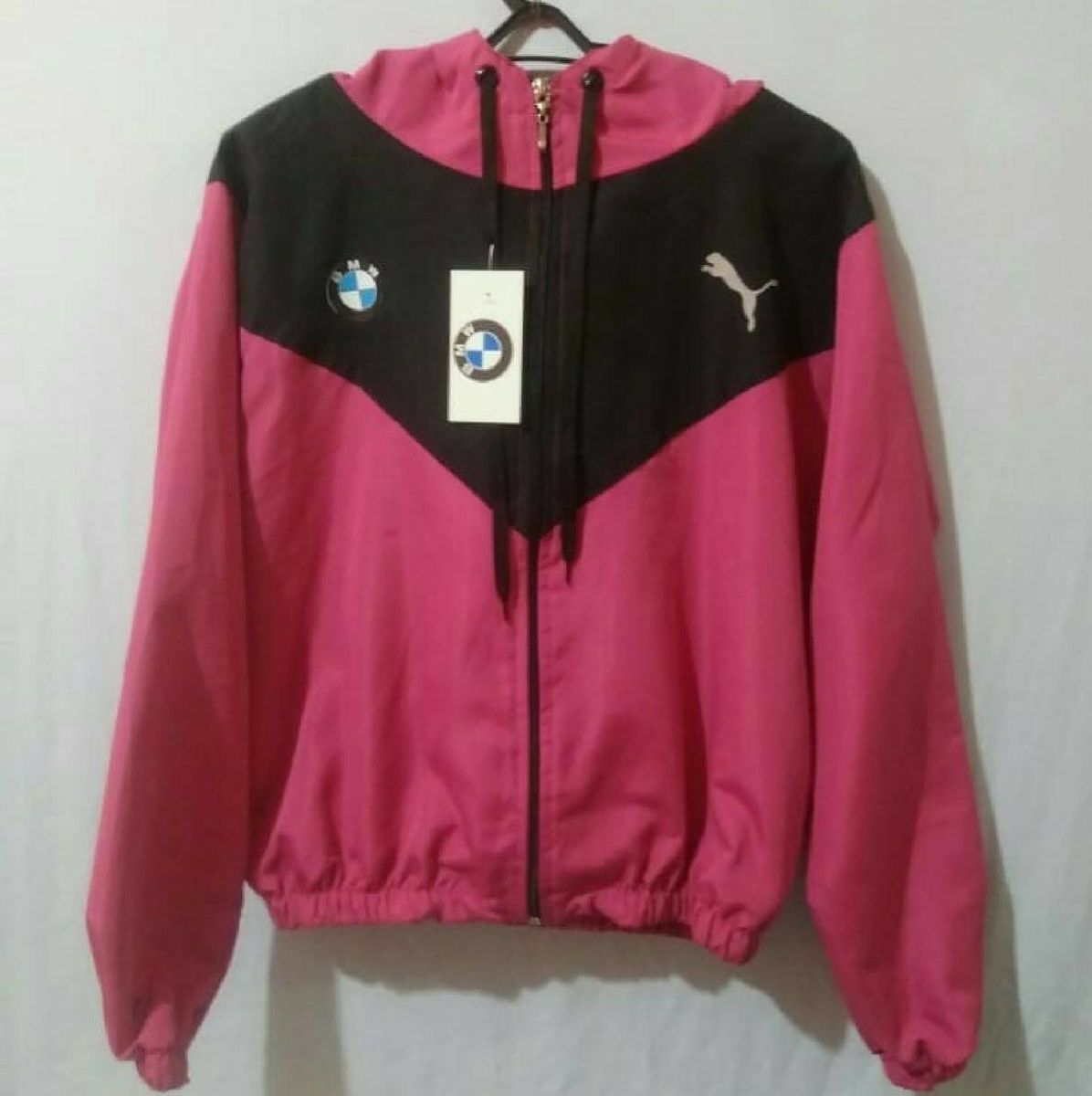 corta vento bmw rosa