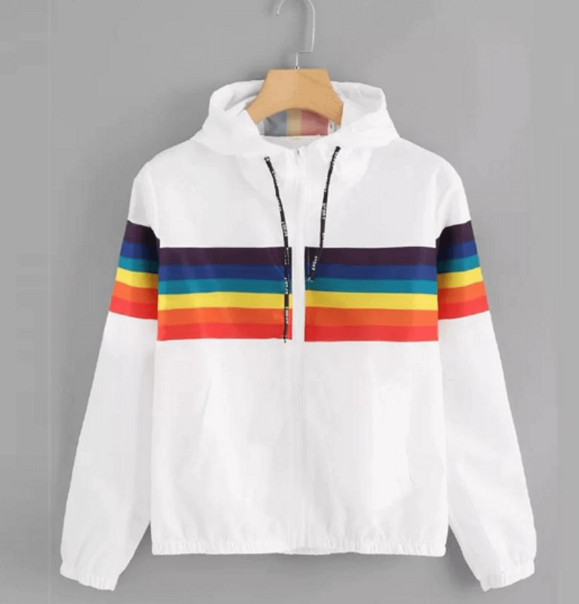 corta vento masculino colorido