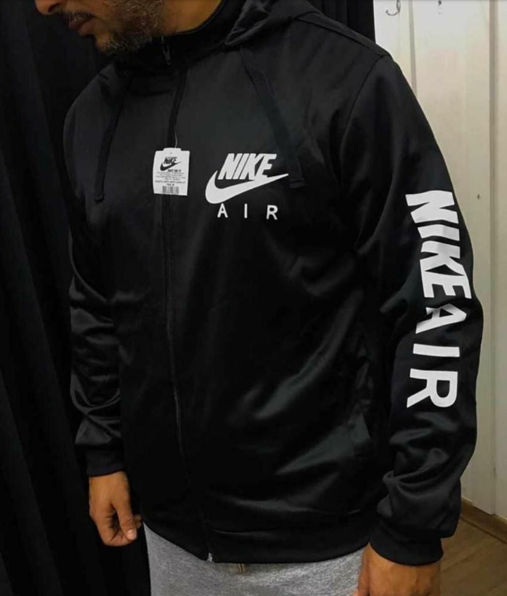 jaqueta corta vento preta masculina