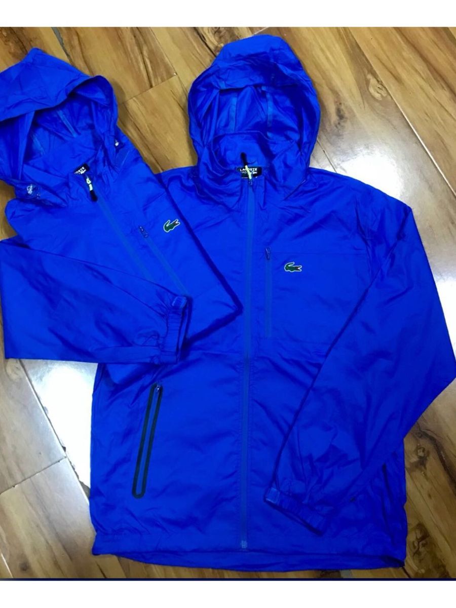 corta vento lacoste verde