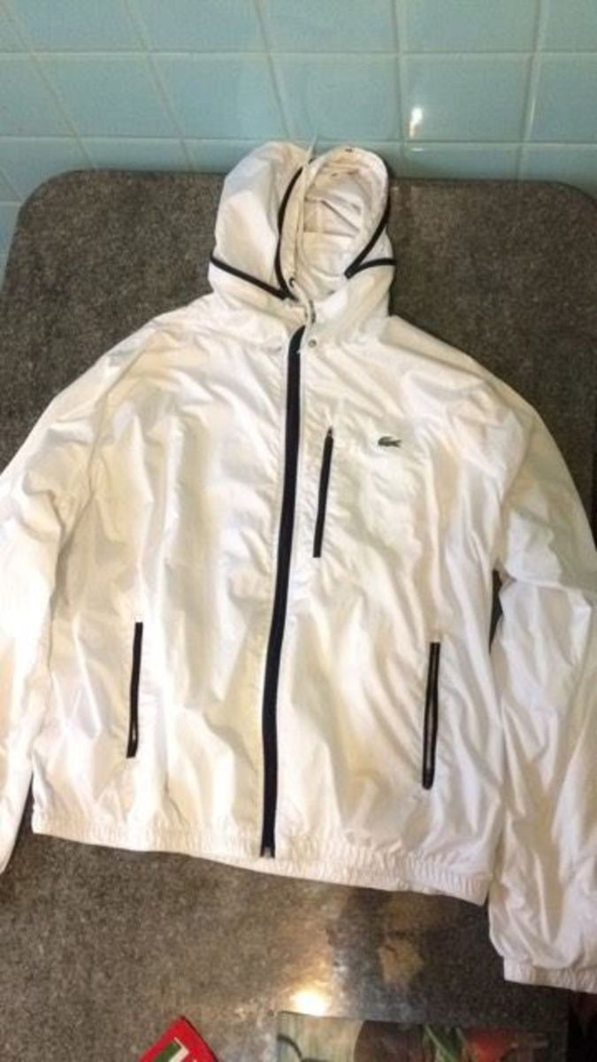 blusa de frio lacoste corta vento