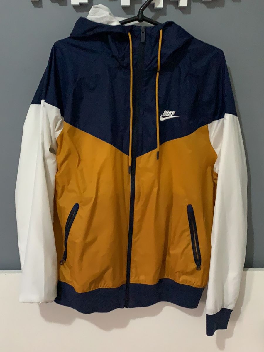 Jaqueta Nike Sportswear Windrunner Azul e Laranja Masculina - GNB Store