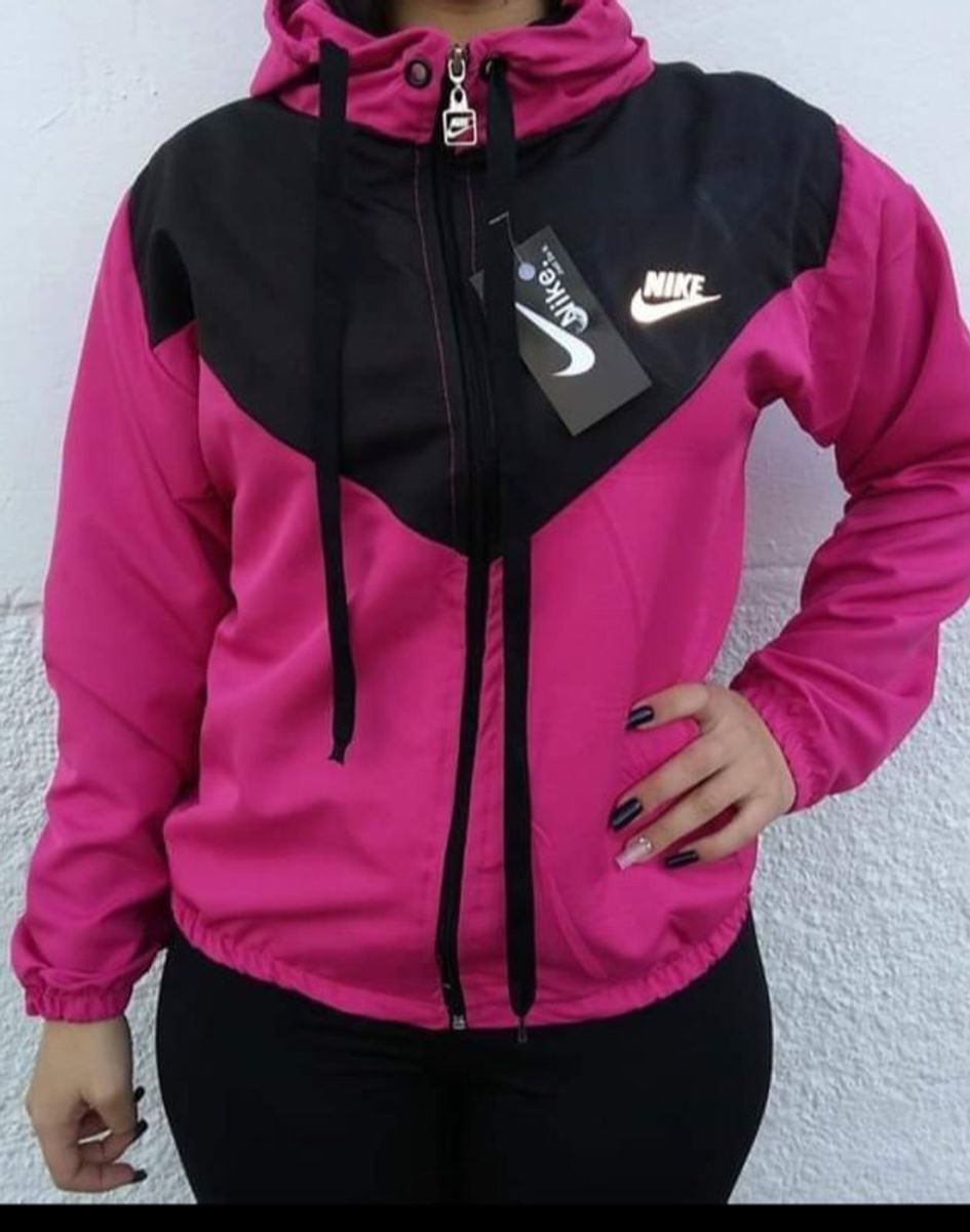 blusa de frio nike feminina corta vento