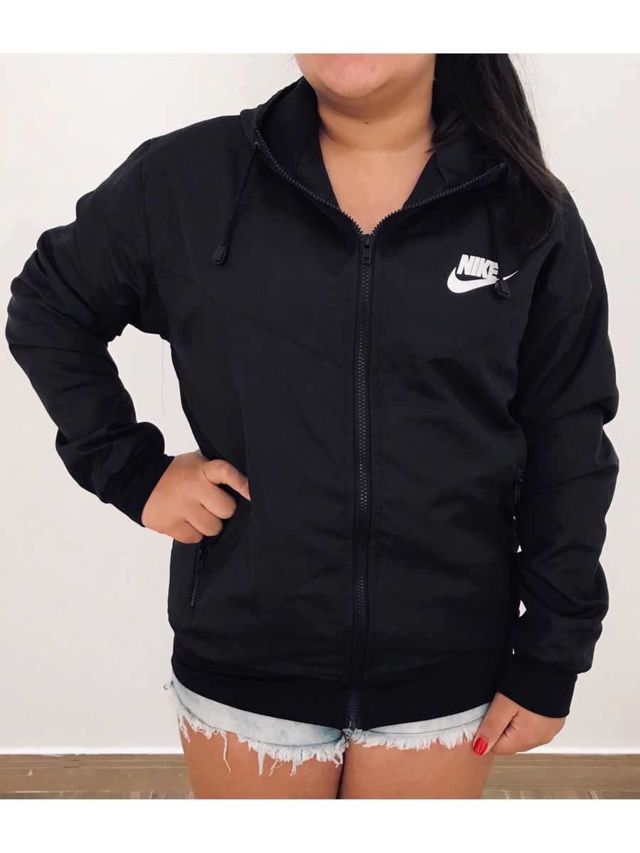 blusa de frio da nike feminina corta vento