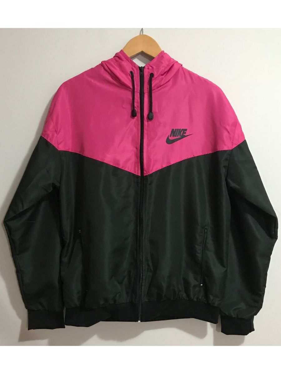 Corta vento nike rosa sales e azul