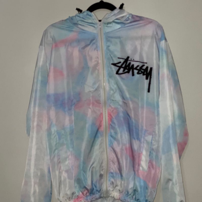 Corta vento colorido store stussy