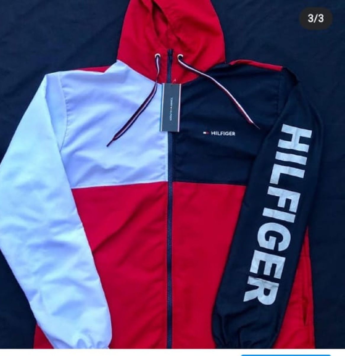 blusa tommy hilfiger corta vento