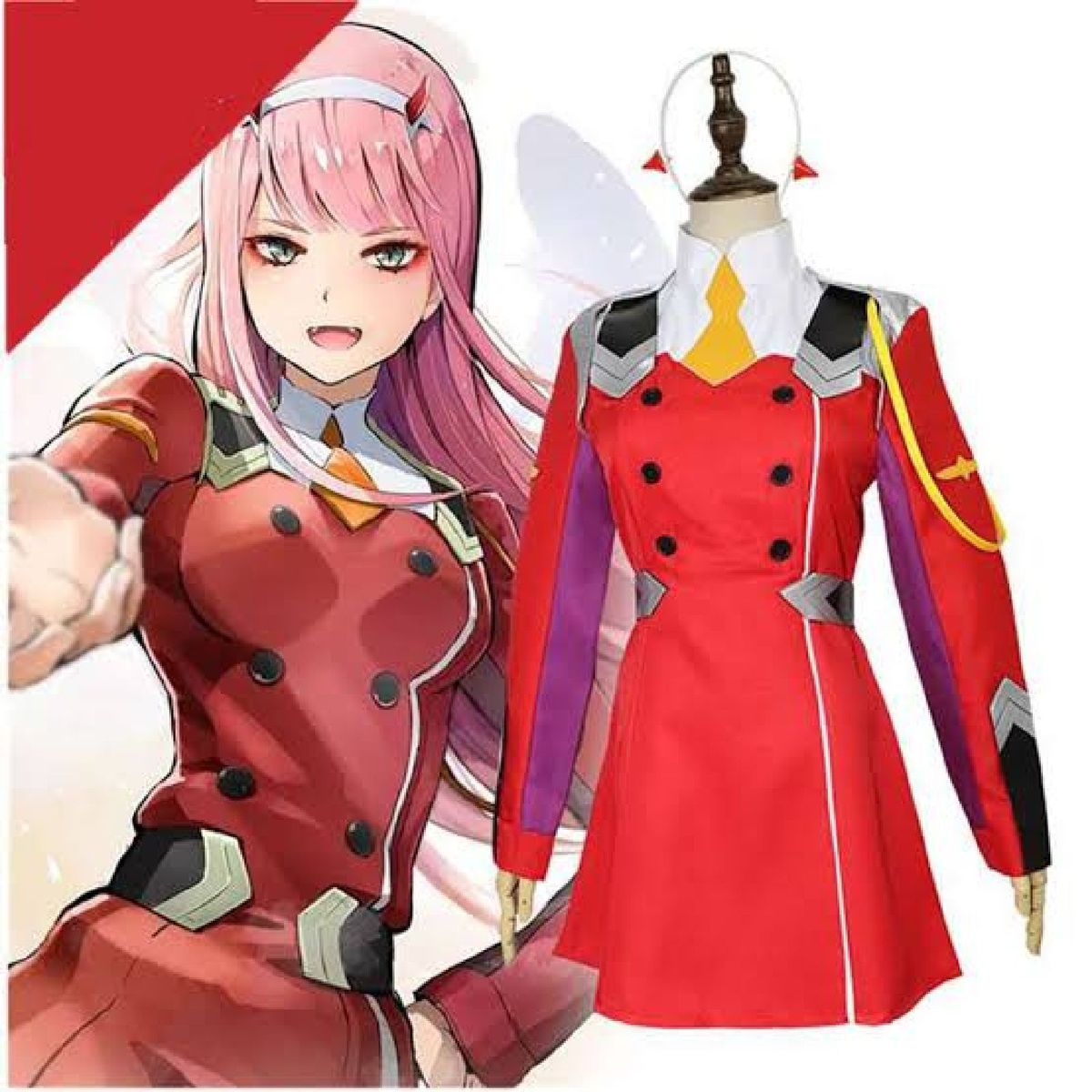 Cosplay Zero Two, 002,darling In The Franxx | Vestido Feminino Darling