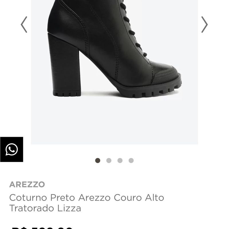 Coturno Arezzo Salto Grosso Tratorado Lizza Desejo Inverno 2023 Bota Feminina Arezzo Nunca Usado 84835071 enjoei