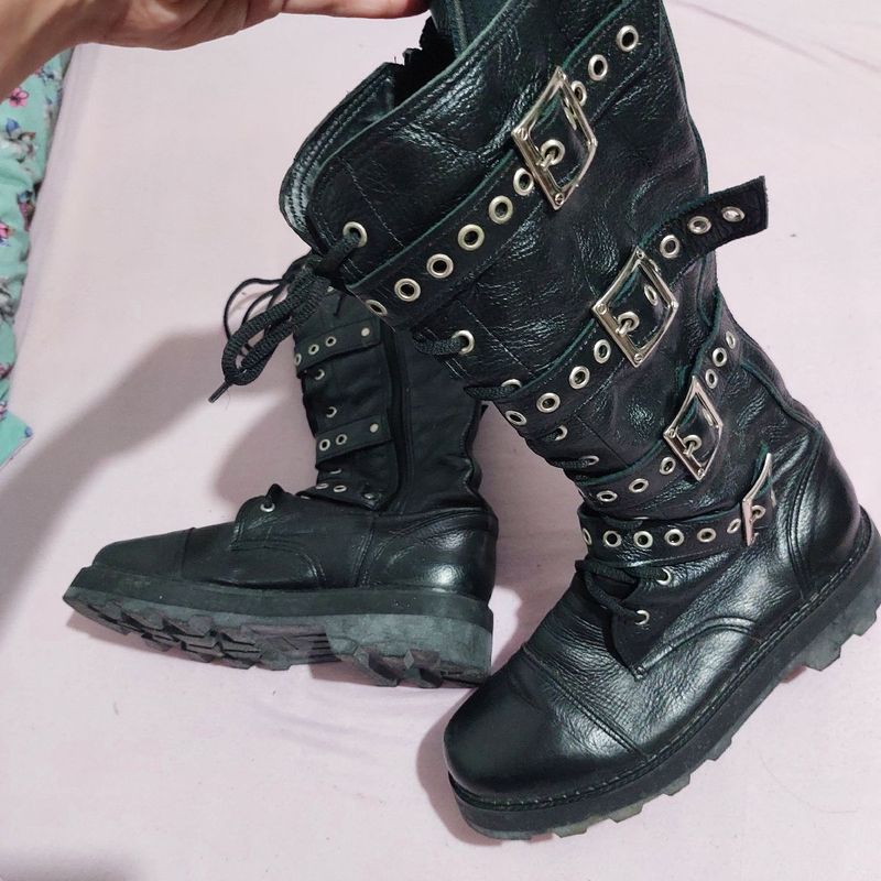 Botas masculinas 2024 com fivelas