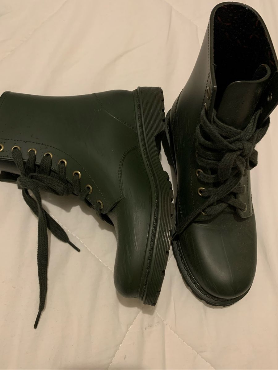 coturno verde feminino