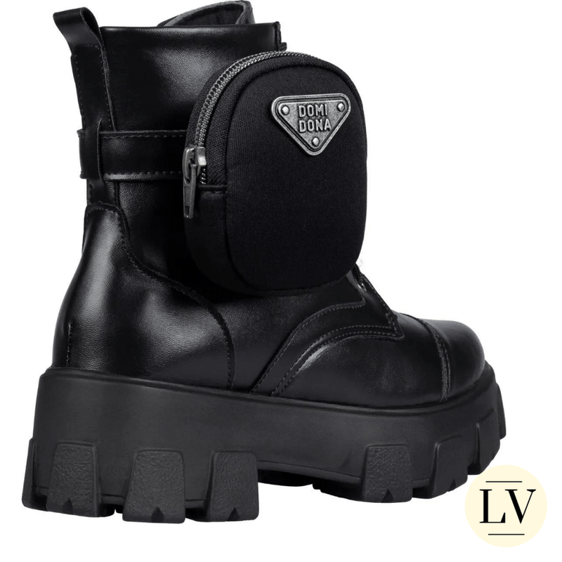 Coturno Feminino Tratorado Bota Blogueira com Bolsinha | Bota Feminina Lv  Botas Nunca Usado 77441101 | enjoei