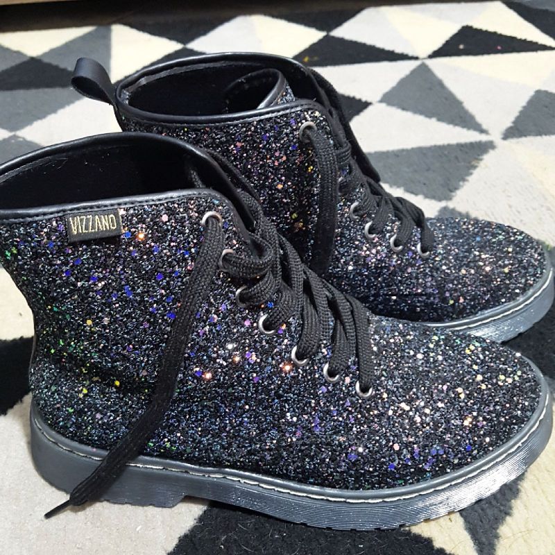 Coturno glitter best sale