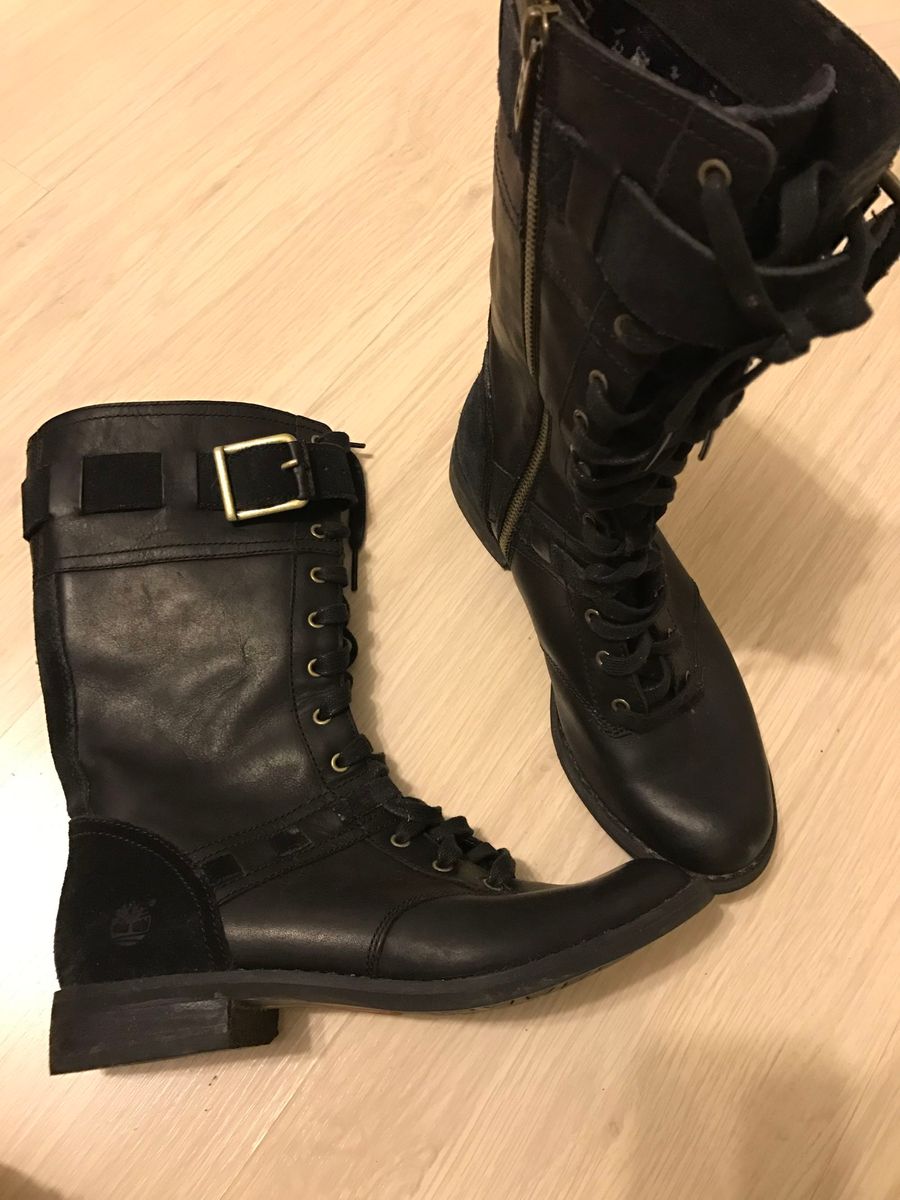 coturno preto timberland