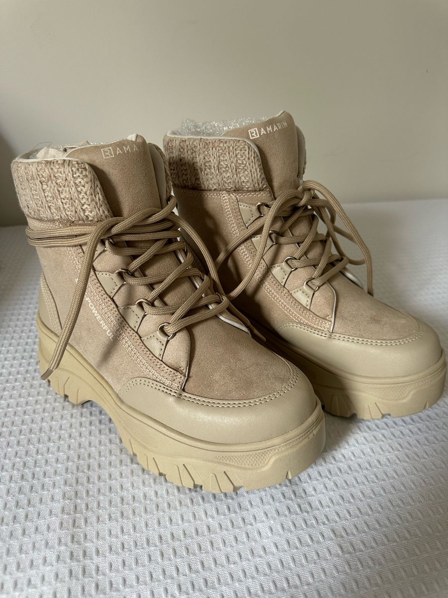 Coturno Ramarim Bege Coturno Feminino Bege Coturno Ramarim Bege