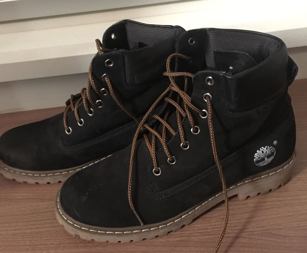 coturno preto timberland