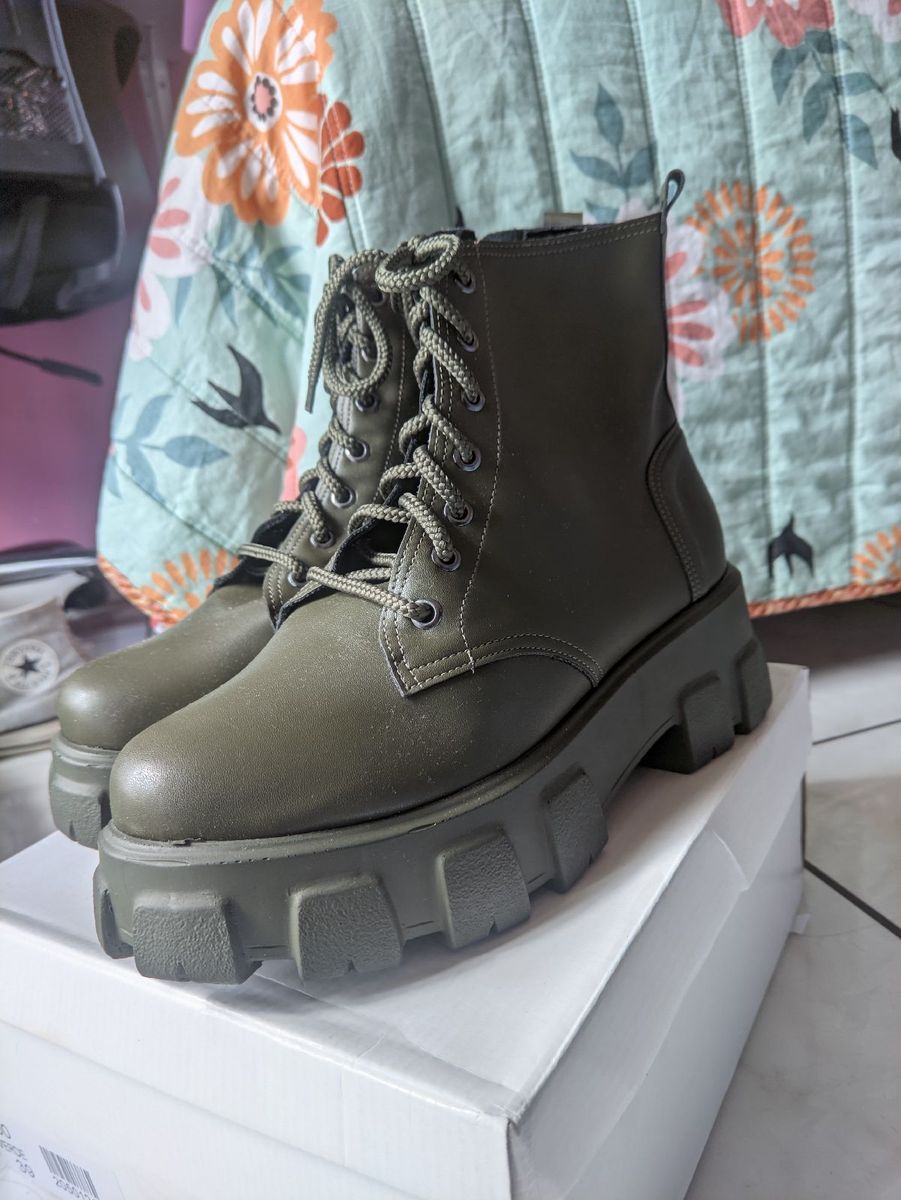 Coturno verde hot sale militar