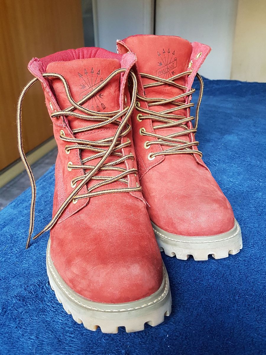 macboot feminino vermelho